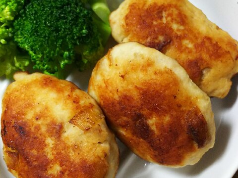 おからの煮物と鶏ミンチとマッシュポテトのお焼き